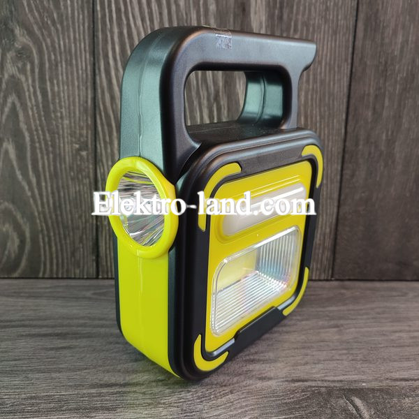 Фонарь на  аккумуляторе JD-925   фонарик на солнечной батареи, прожектор